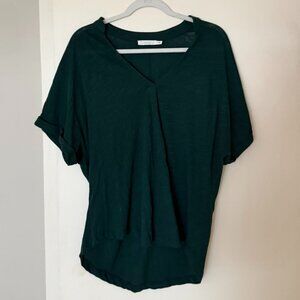 Lush Womens M Green Blouse